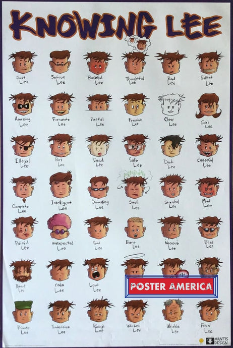 Knowing Lee Novelty Poster 24 X 36