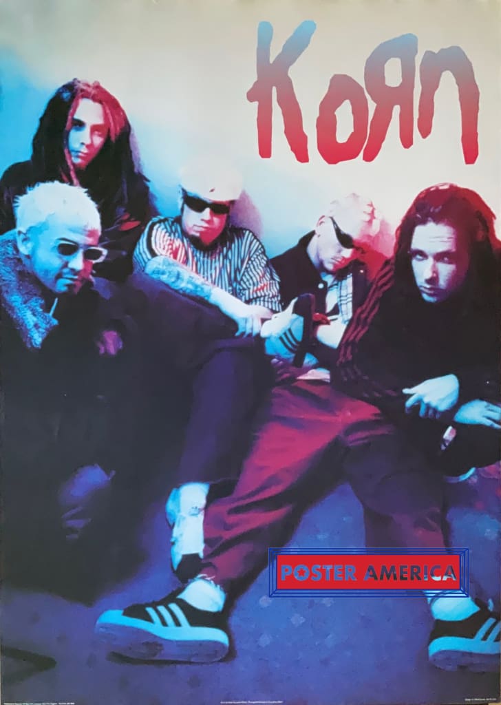 Load image into Gallery viewer, Korn Band Shot 3D Vintage 1999 Poster 24 X 34 Vintage Poster
