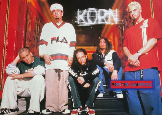Korn Vintage 1999 Rock Band Poster 24 X 34 Jonathan Davis James Shaffer Brian Welch