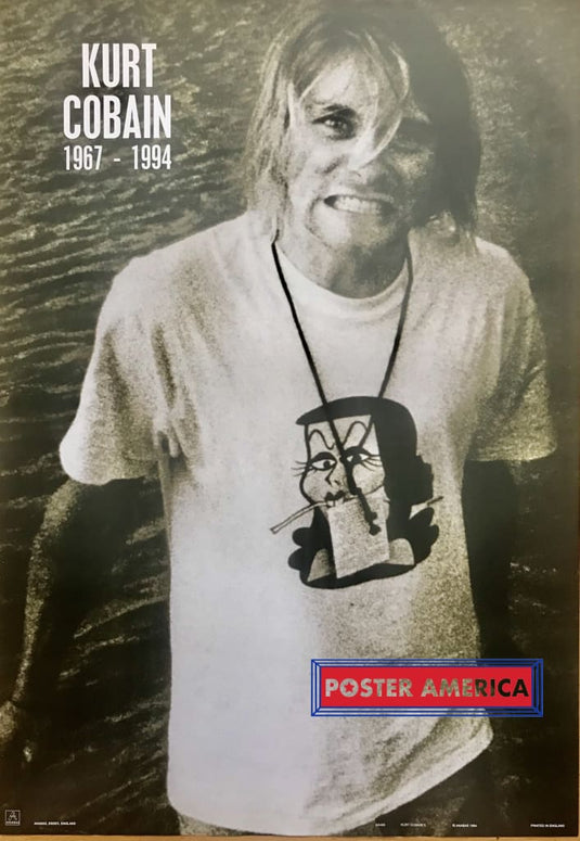 Kurt Cobain 1967-1994 Vintage Uk Import 1994 Poster 24 X 35