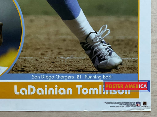 Ladainian Tomlinson San Diego Chargers 2004 Official Nfl Poster 22.5 X 34