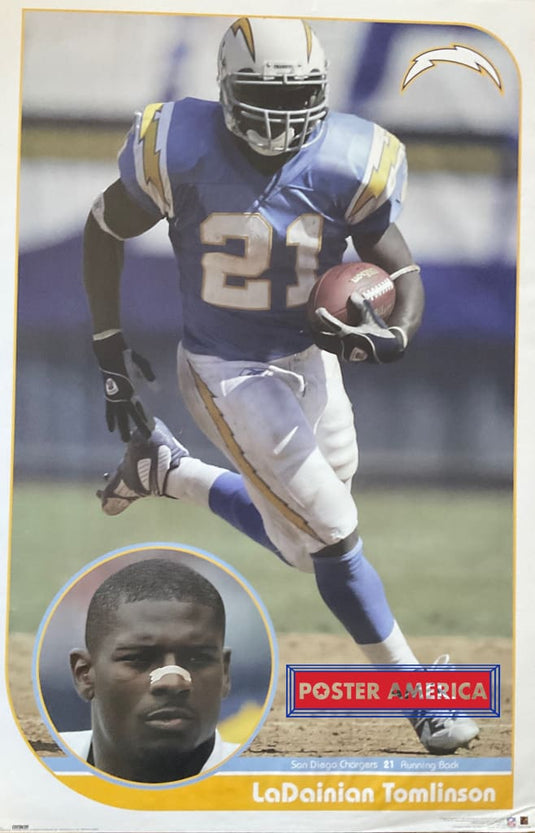 Ladainian Tomlinson San Diego Chargers 2004 Official Nfl 22.5 X 34 Poster
