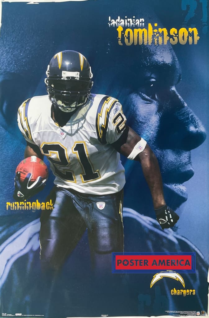 Load image into Gallery viewer, Ladainian Tomlinson San Diego Chargers Football Poster 22.5 X 34
