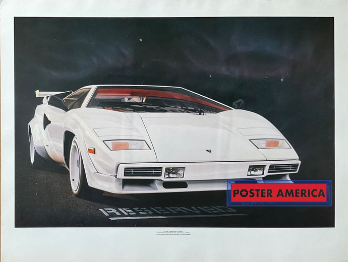 Lamborghini Countach by David McKeag Vintage Poster Print 19 x 25 vintage poster print