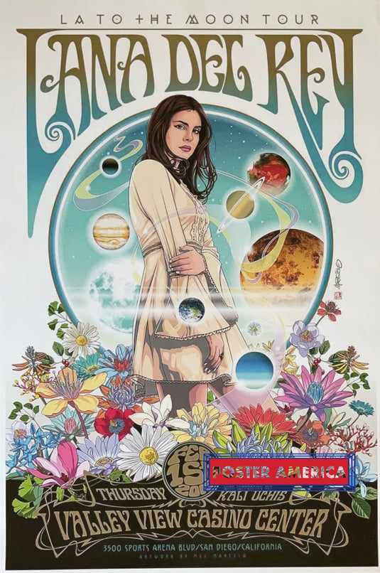 Lana Del Rey La To The Moon Tour Concert Poster 24 X 36
