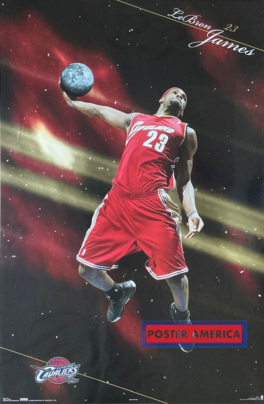 Lebron James Cleveland Cavaliers Space 2005 Nba Poster 23.5 X 34
