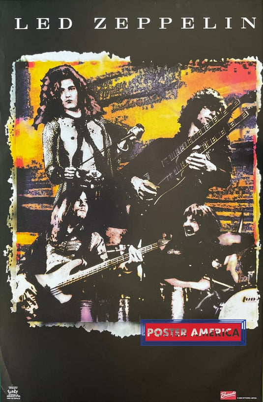 Led Zeppelin How The West Was Won Vintage 2003 Album Promo Poster 22 X 34
