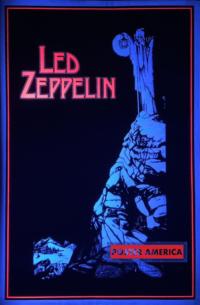 Led Zeppelin Vintage Black Light Poster 23 x 35 – PosterAmerica