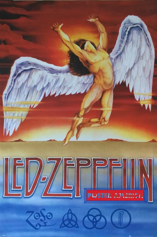 Led Zeppelin Swan Song Album Cover Poster 24 X 36 Posters Prints & Visual Artwork