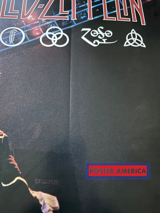 Led-Zeppelin Zoso Live On Stage Vintage Poster 22 X 34 Vintage Poster