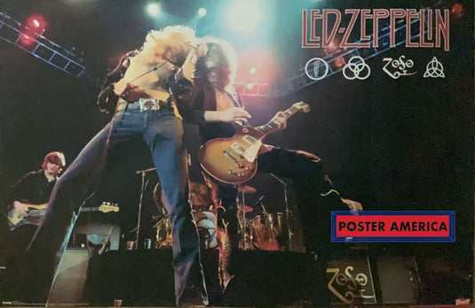 Led-Zeppelin Zoso Live On Stage Vintage Poster 22 X 34 Vintage Poster