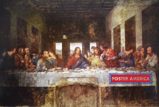 Leonardo Da Vinci The Last Supper Art Poster 24 X 36