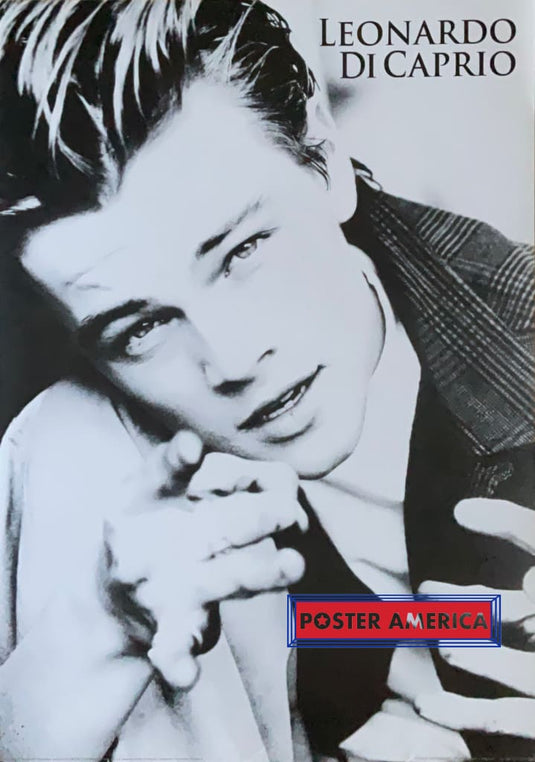 Leonardo Dicaprio Black & White Portrait Shot Vintage Poster 23.5 X 33 Vintage Poster