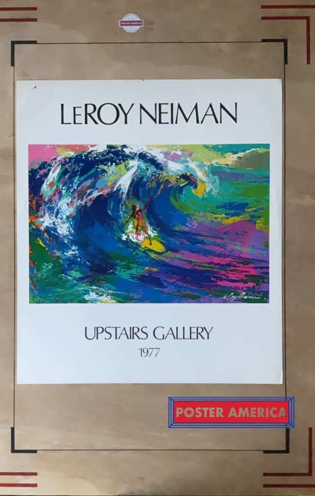 Load image into Gallery viewer, Leroy Neiman Upstairs Gallery 1977 Vintage Art Print Poster 23.5 X 27 Art Print
