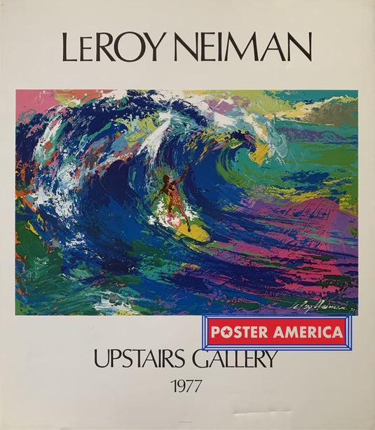 Leroy Neiman Upstairs Gallery 1977 Vintage Art Print 23.5 X 27 Poster