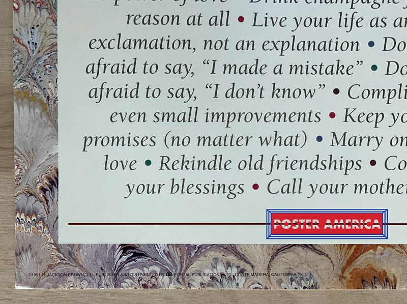 Load image into Gallery viewer, Lifes Little Instructions Vintage 1991 Inspirational Slim Print 12 X 36
