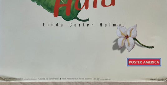 Linda Carter Holman Hula Vintage Art Slim Print 12 X 36