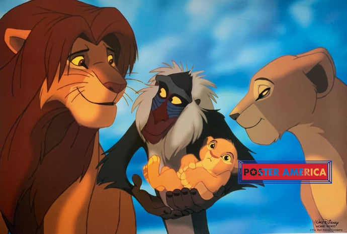 Lion King Walt Disney Home Video Rare Vintage Poster 24 X 35 Vintage Poster