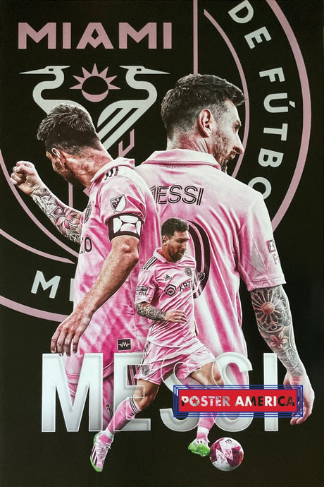 Lionel Messi Inter Miami Poster 24 x 36 Poster