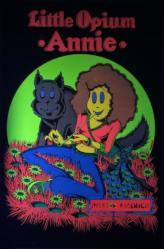 Little Opium Annie 1972 Original Black Light Poster 22.5 X 35 Posters Prints & Visual Artwork