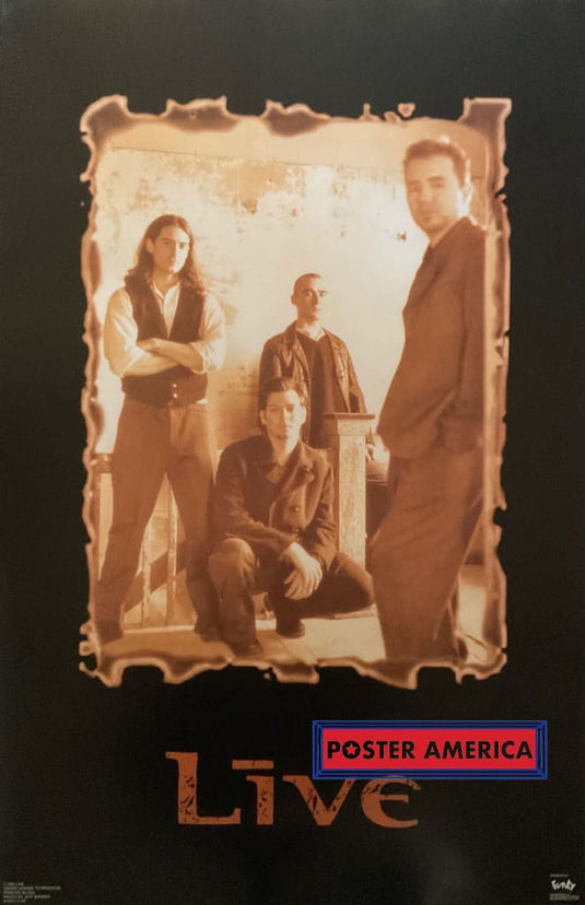 Live American Grunge-Rock Band Vintage 1995 Poster 22.5 X 34.5