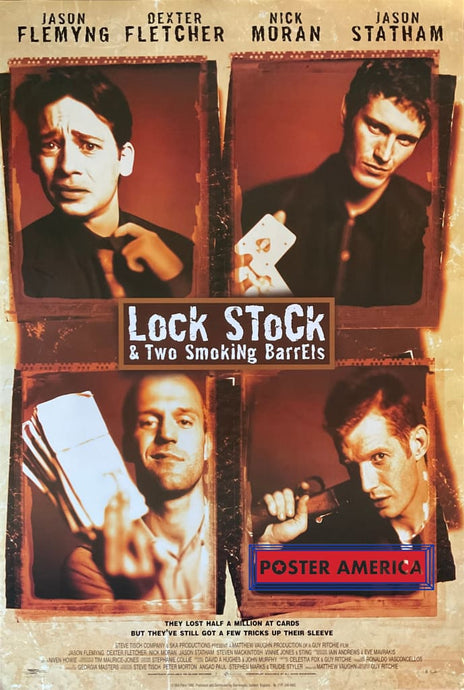 Lock Stock & Two Smoking Barrels Vintage 1998 One-Sheet Movie Poster 27 X 40