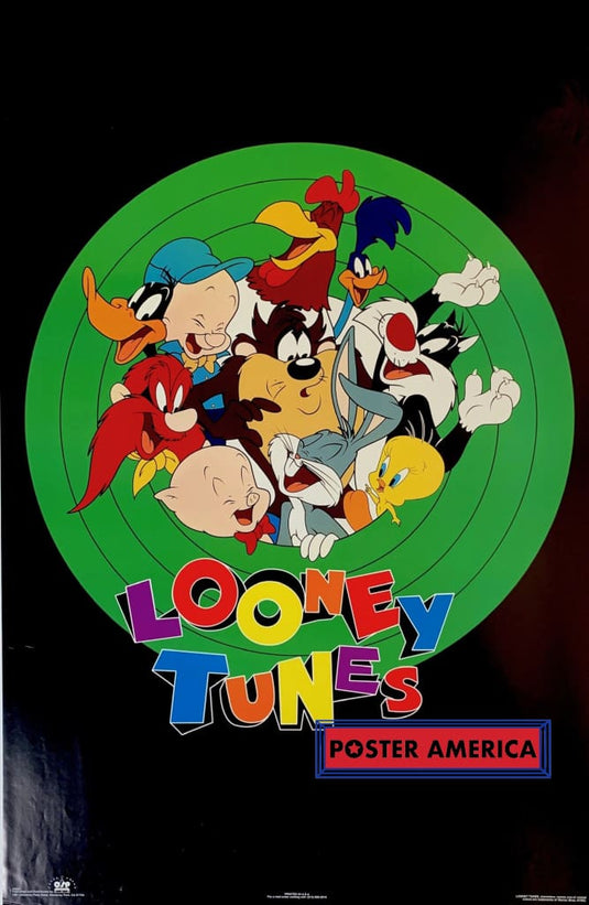 Looney Tunes Cast Rare 1993 Vintage Poster 23 X 35 Vintage Poster