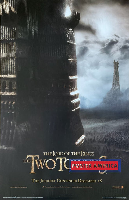 Lord Of The Rings Two Towers Movie Promo Poster 22.5 X 34.5 Vintage Poster