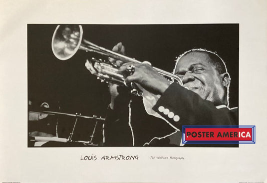 Louis Armstrong Shot By Ted Williams Vintage 2000 Poster 24 X 35 Vintage Poster