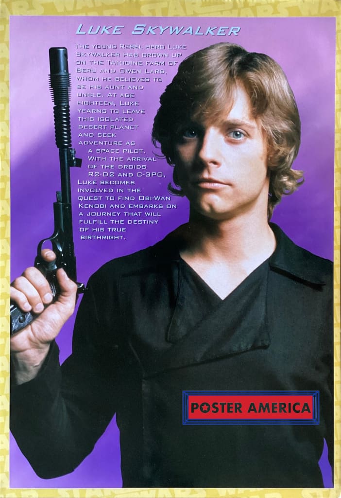 Load image into Gallery viewer, Luke Skywalker Rare Vintage 1998 Poster 24 X 35

