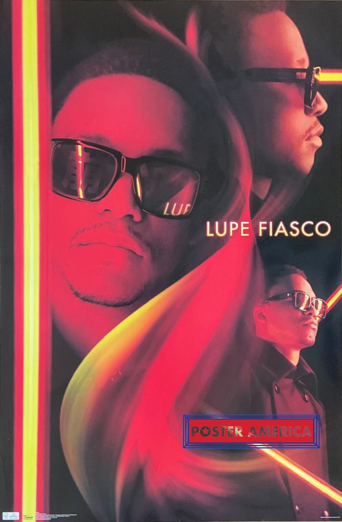 Load image into Gallery viewer, Lupe Fiasco Neon 2011 Poster 22.5 X 34
