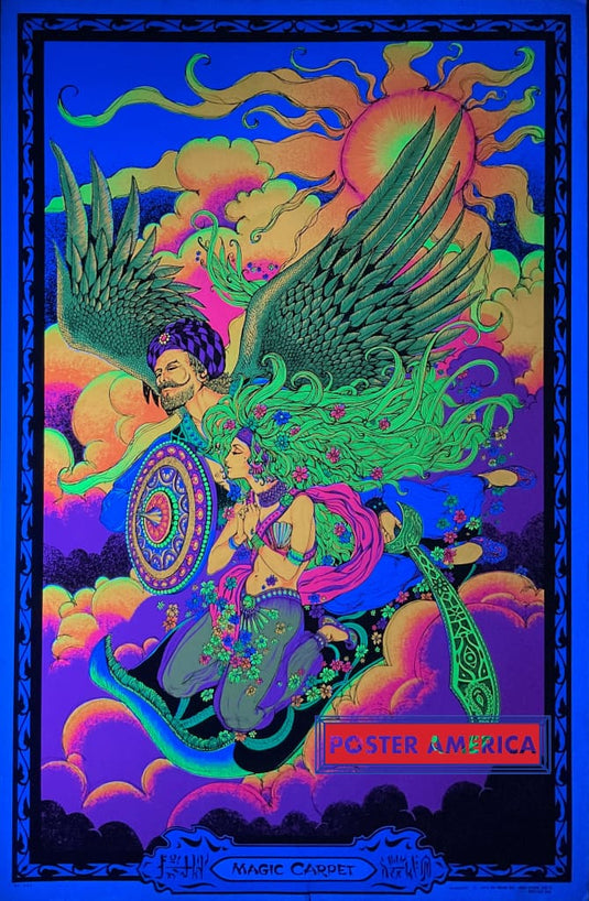 Magic Carpet Original Vintag E Blacklight Poster 25 X 40 Posters Prints & Visual Artwork