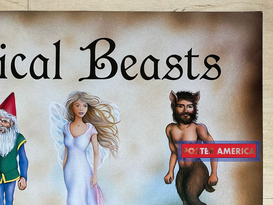 Magical Mythical Beasts Vintage Fantasy Poster 21.5 X 34