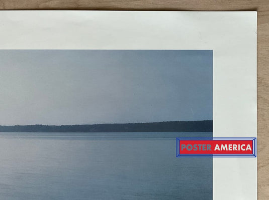 Maine Waterline Portfolio Vintage 1985 Scenic Landscape Slim Print 13 X 32