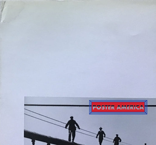 Manhattan Black And White Photography Of Construction Workers Poster 23.5 X 31
