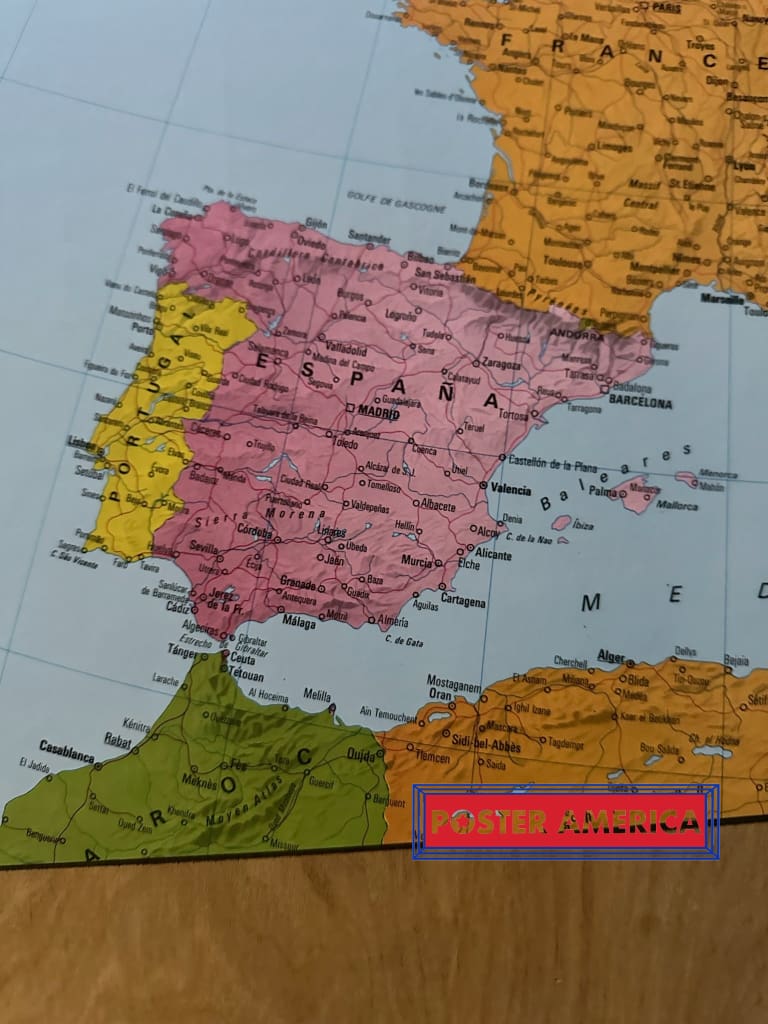 Load image into Gallery viewer, Map Of Europe And Beyond Poster 23.6 X 34.5
