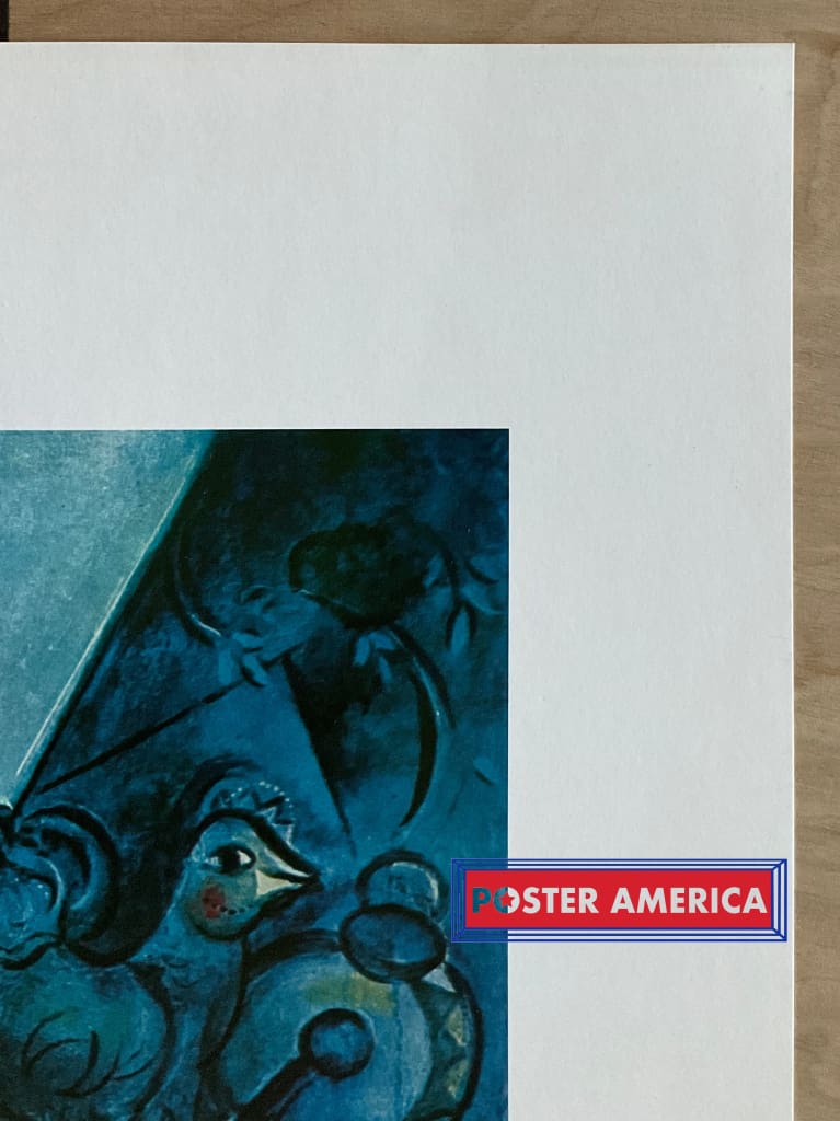 Load image into Gallery viewer, Marc Chagall Le Cirque Bleu Vintage Italian Import Art Print 23.5 X 31.5
