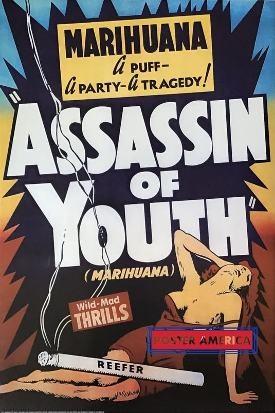 Marihuana Assassin Of Youth Uk Import Vintage Poster 24 X 36