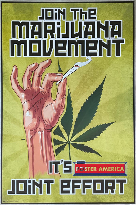 Marijuana Movement Poster 24 X 36 Posters Prints & Visual Artwork