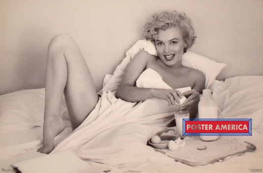 Marilyn Monroe Breakfast In Bed Vintage 1994 Poster 23 X 35 Vintage Poster