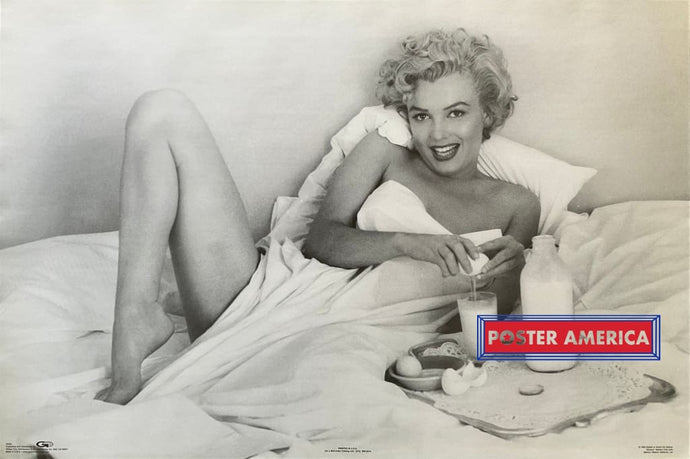 Marilyn Monroe Breakfast In Bed Vintage 1994 Poster Vintage Poster
