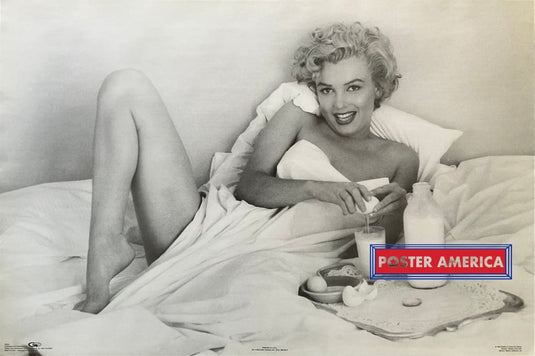 Marilyn Monroe Breakfast In Bed Vintage 1994 Poster Vintage Poster