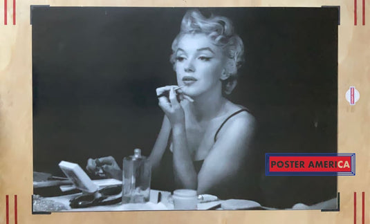 Marilyn Monroe Putting On Makeup Close-Up Vintage 1992 Poster 24 X 36 Vintage Poster