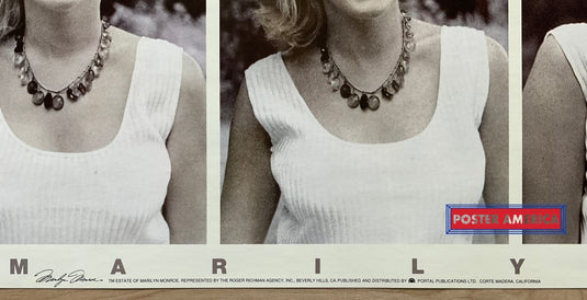 Marilyn Monroe Vintage 1991 Portraits Slim Print 12 X 36
