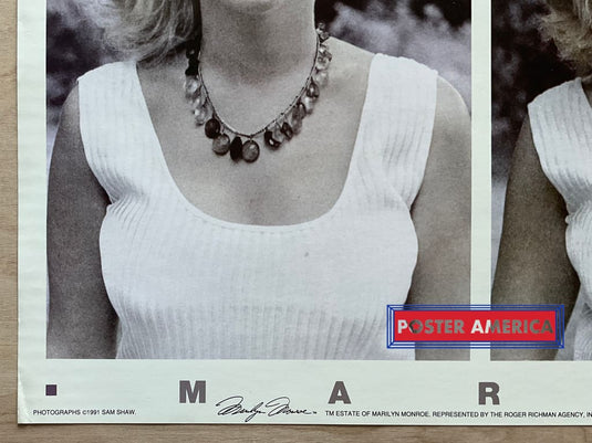 Marilyn Monroe Vintage 1991 Portraits Slim Print 12 X 36