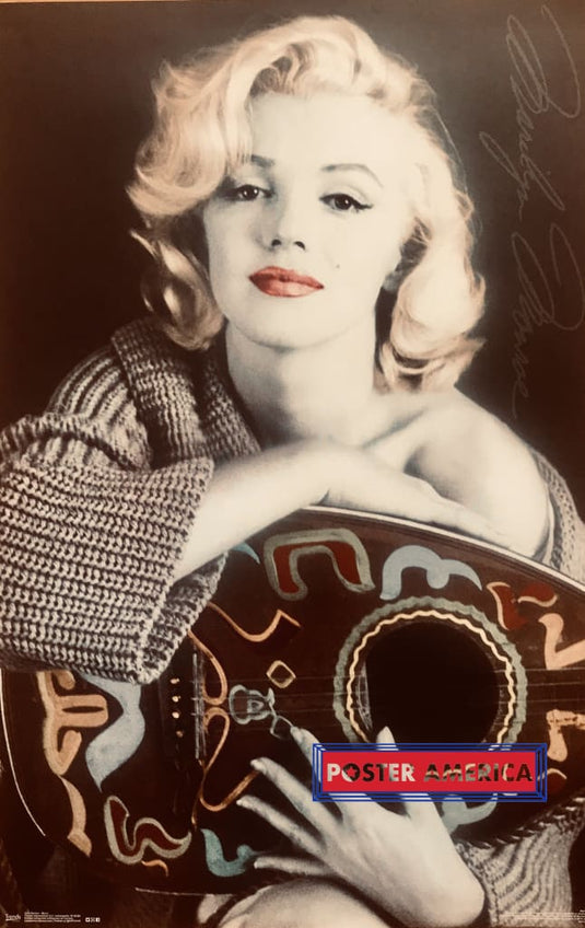 Marilyn Monroe With A Lute Canadian Import Poster 22.5 X 34
