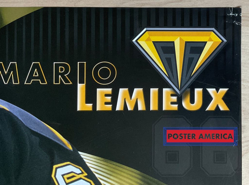 Load image into Gallery viewer, Mario Lemieux #66 Pittsburgh Penguins Vintage 2001 Hockey Poster 22.5 X 34
