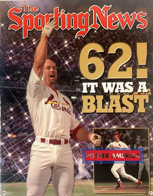 Mark Mcguire Single Season Home Run Record Tribute Poster 22 X 28 Vintage Poster