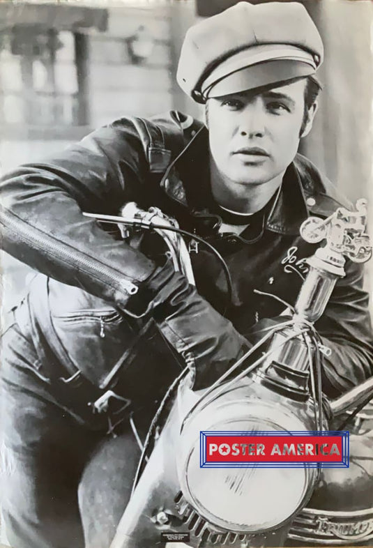 Marlon Brando The Wild One Black & White Vintage Poster 27 X 39
