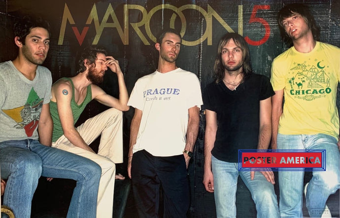 Maroon 5 Rare 2005 Group Shot Signatures Network Poster 22 X 34